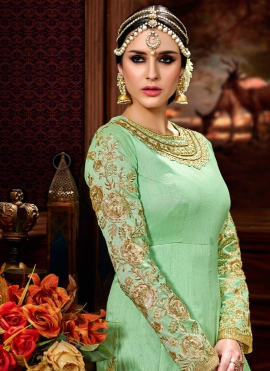 Black Silk Abaya Style Anarkali Sheereen 4225 By Hotlady SC/006606