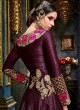 Wine Silk Floor Length Anarkali Saheena 5774 By Hotlady SC/003623