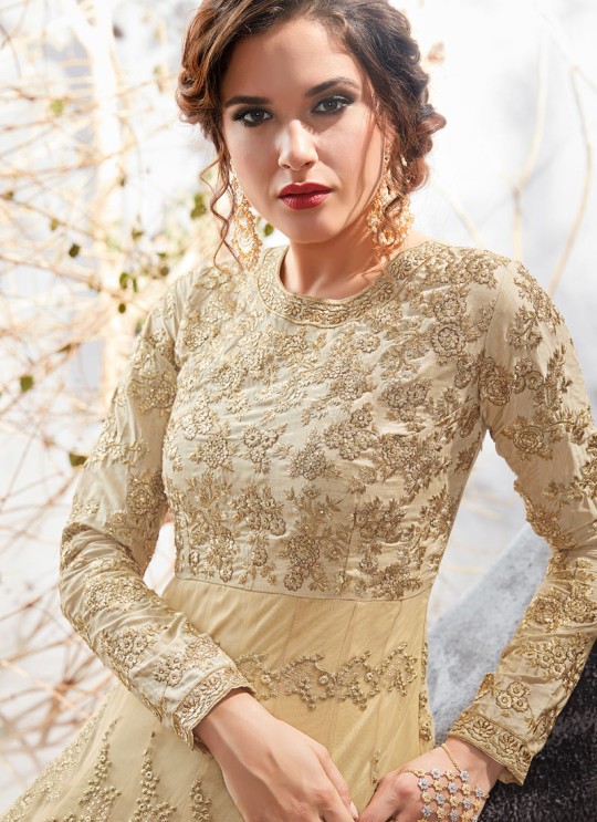Beige Net Floor Length Anarkali Sameena 7013 By Hotlady SC/010196 Beige Net Floor Length Anarkali Sameena 7013 By Hotlady SC/010196
