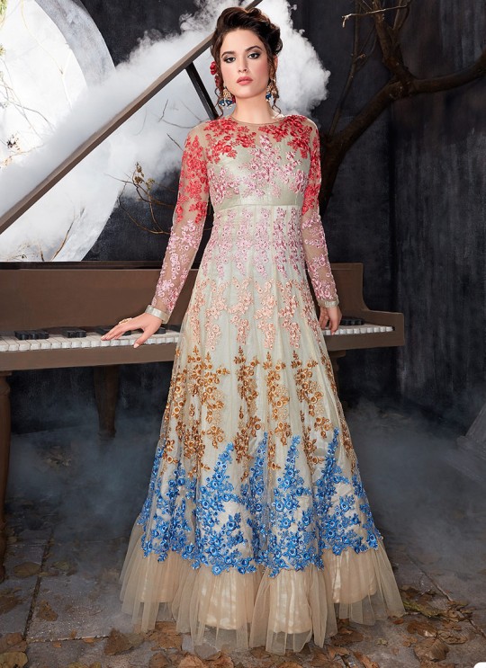 Cream Net Floor Length Anarkali Sameena 7014 By Hotlady SC/010197 Cream Net Floor Length Anarkali Sameena 7014 By Hotlady SC/010197