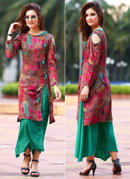 Multicolor Rayon KUMB CLASSIC 1208 Party Wear Kurtis By Sparrow SC/010040 Multicolor Rayon KUMB CLASSIC 1208 Party Wear Kurtis By Sparrow SC/010040