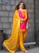 Pink & Yellow Jam Cotton Silk PATIYALA CLUB 1008 Punjabi Suits By Sparrow SC/011327