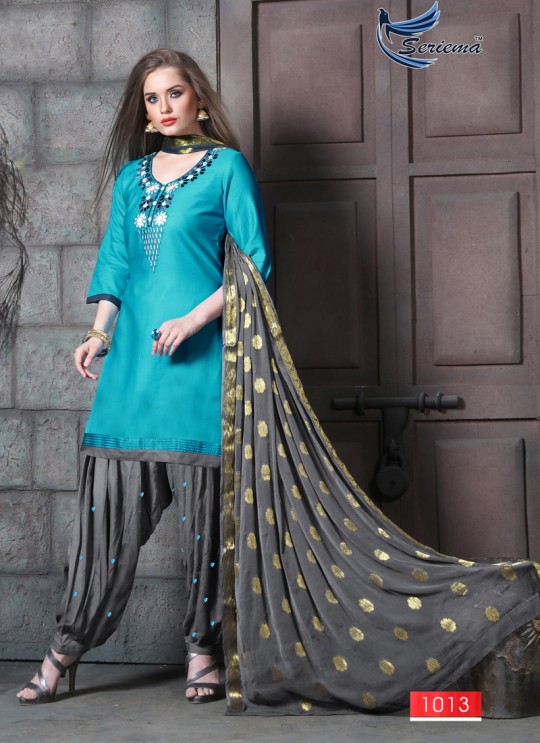 Blue & Grey Jam Cotton Silk PATIYALA CLUB 1013 Punjabi Suits By Sparrow SC/011342 Blue & Grey Jam Cotton Silk PATIYALA CLUB 1013 Punjabi Suits By Sparrow SC/011342