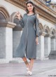 Grey Rayon KUMB SUMMER 1179 Party Wear Kurtis By Sparrow SC/009350