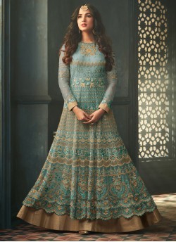 Tihor By Maisha 5306 Colours Net Embroidered Floor Length Anarkali Suits