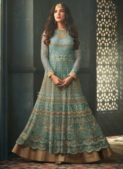 Tihor By Maisha 5306 Colours Net Embroidered Floor Length Anarkali Suits