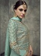 Tussar Silk Floor Length Anarkali Suit 402 By Sybella