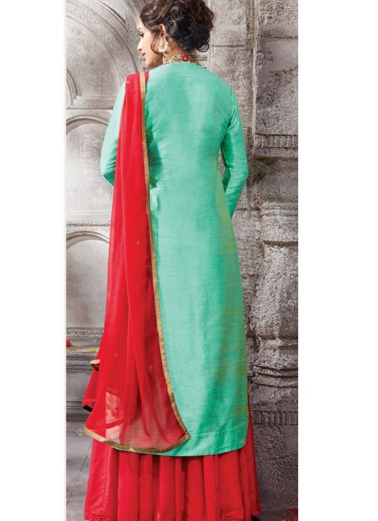 Green Silk Skirt Kameez KAIA VOL 2 5907 By Kesari Trendz