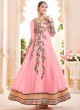 Pink Faux Georgette Floor Length Anarkali KAYRA VOL 4 7001 By Kesari Trendz Pink Faux Georgette Floor Length Anarkali KAYRA VOL 4 7001 By Kesari Trendz