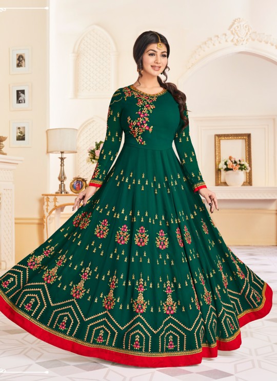 Aashirwad Tajj Peach Faux Georgette Anarkali Suit By Aashirwad Tajj-2001 Aashirwad Tajj Peach Faux Georgette Anarkali Suit By Aashirwad Tajj-2001