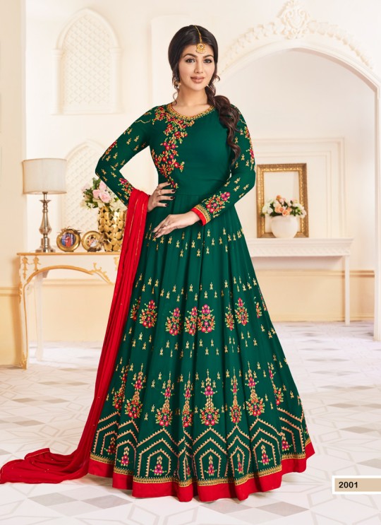 Aashirwad Tajj Peach Faux Georgette Anarkali Suit By Aashirwad Tajj-2001 Aashirwad Tajj Peach Faux Georgette Anarkali Suit By Aashirwad Tajj-2001