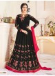 Aashirwad Tajj Black Faux Georgette Anarkali Suit By Aashirwad Tajj-2004