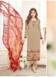 Aashirwad Sufia Beige Faux Georgette Straight Suit By Aashirwad Sufia-21001
