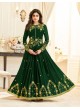 Aashirwad Celebrity Green Faux Georgette Anarkali Suit By Aashirwad Celebrity-10001