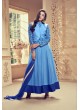 Aashirwad Dyna Vol - 1 Blue Georgette Anarkali Suit By Aashirwad Dyna-1003