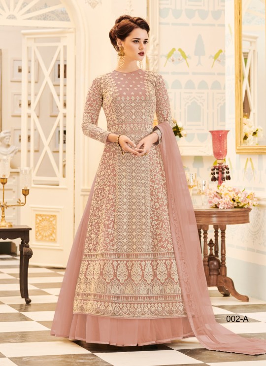 Aashirwad Veeda Gold Pure Georgette Anarkali Suit By Aashirwad Veeda-02 Aashirwad Veeda Gold Pure Georgette Anarkali Suit By Aashirwad Veeda-02
