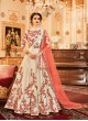 Aashirwad Wedding Affair Cream Melbourne Silk Anarkali Suit By Aashirwad Wedding Affair-001
