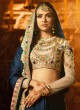 Blue Crape Wedding Saree Sakshi Vol 4 1182 By Ardhangini