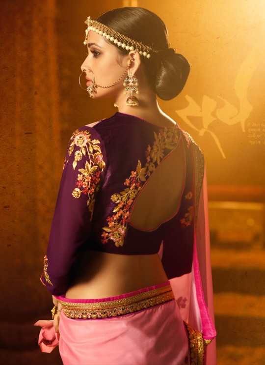 Pink Crape Wedding Saree Sakshi Vol 4 1183 By Ardhangini Pink Crape Wedding Saree Sakshi Vol 4 1183 By Ardhangini