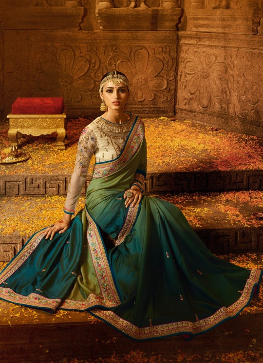 Green Silk Wedding Saree Sakshi Vol 4 1184 By Ardhangini