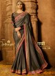 Grey Silk Wedding Saree Sakshi Vol 4 1190 By Ardhangini