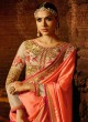 Peach Silk Wedding Saree Sakshi Vol 4 1191 By Ardhangini