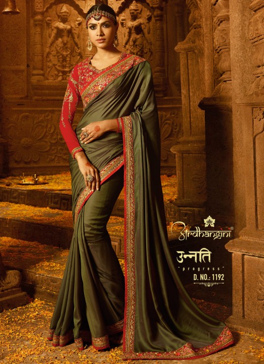 Green Silk Wedding Saree Sakshi Vol 4 1192 By Ardhangini