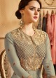 Grey Georgette Embroidered Floor Length Anarkali Suit  Aadhvinna 28001D Colour By Arihant