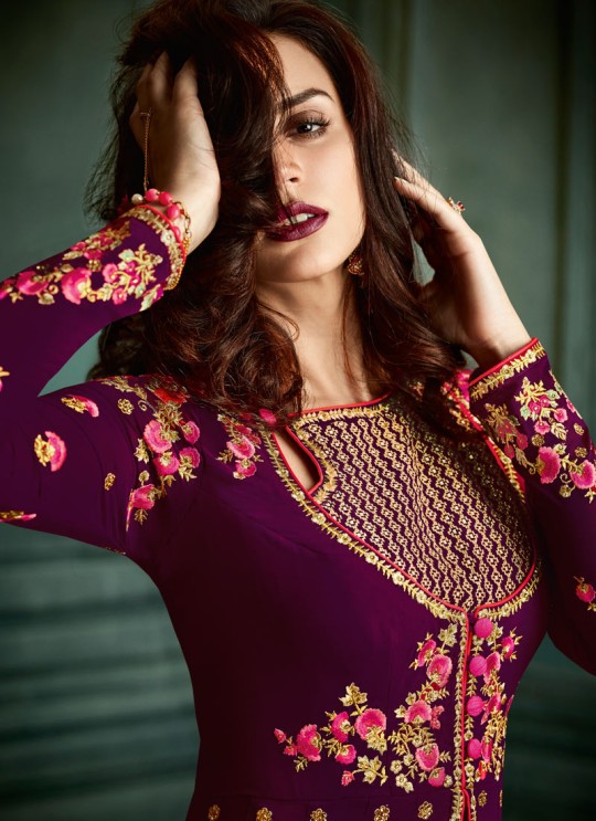 Magenta Georgette Embroidered Floor Length Anarkali Suit Vidhisha 31002 By Arihant Magenta Georgette Embroidered Floor Length Anarkali Suit Vidhisha 31002 By Arihant