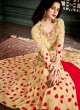 Cream Georgette Embroidered Floor Length Anarkali Suit  Vidhisha 31005 By Arihant