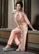 Peach Art Silk Embroidered Pant Style Suit HANIN VOL 3 10001 By Arihant