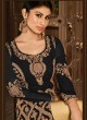 Black Art Silk Embroidered Pant Style Suit 14008 Colours 14008C Color By Arihant