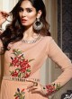 Peach Georgette Embroidered Floor Length Anarkali 2345 Series 2345 By Bela Fashion