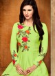 Green Silk Embroidered Anarkali Suit MEHZABEEN 2489B By Bela Fashion