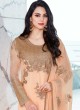 Peach Organza Embroidered Straight Suits MONARK 410 By Bela Fashion