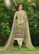 Green Cotton Straight Cut Suit HOUSE OF COTTON 2006 By Deepsy