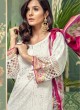 White Cotton Pakistani Salwar Kameez MARIA B-4 100801 By Deepsy