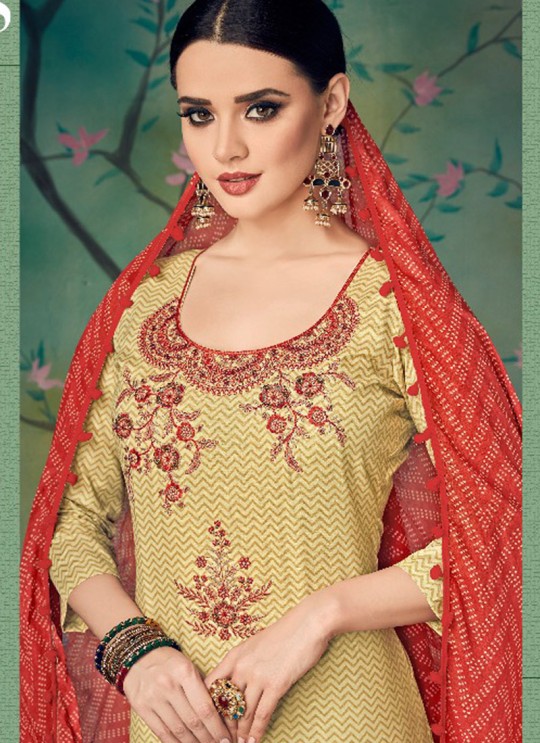 Beige Cotton Straight Cut Suit BAGHBAN 15003 By Deepsy Beige Cotton Straight Cut Suit BAGHBAN 15003 By Deepsy