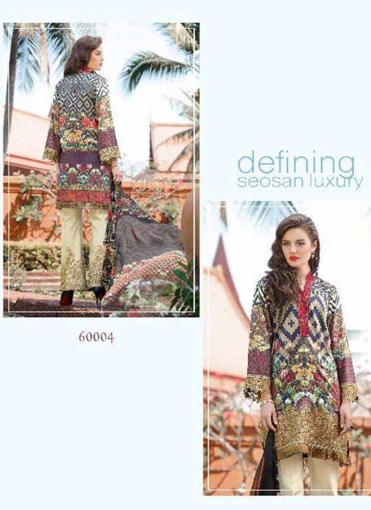 Multicolor Cotton Pakistani Salwar Kameez FLORENT Vol-14 60004 By Deepsy