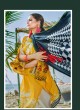 Yellow Cambric Cotton Embroidered Pakistani Salwar Suit ROSEMEEN RIMZIM BY FEPIC 1001 TO 1007 SERIES Fepic 1003