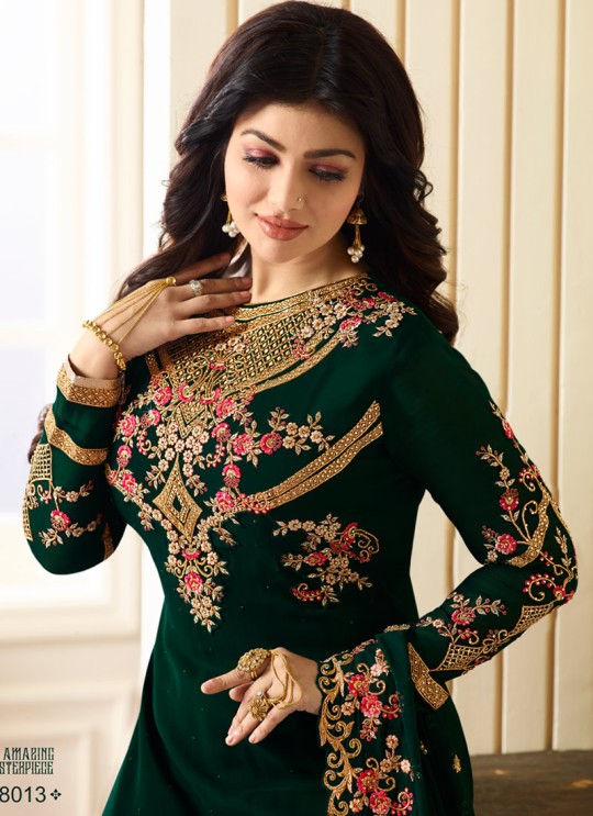 Green Georgette Churidar Suits SIMAR 18009 SERIES 18013 By Glossy