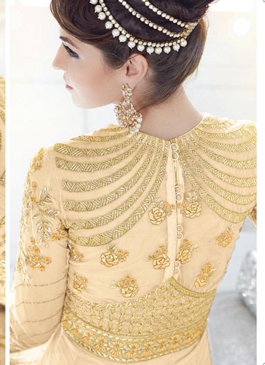 Cream Georgette Floor Length Anarkali BEAUTY SHADES 7209 Cream Color By Glossy Cream Georgette Floor Length Anarkali BEAUTY SHADES 7209 Cream Color By Glossy