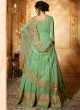 Green Georgette Floor Length Anarkali AMYRA 9088 By Glossy Green Georgette Floor Length Anarkali AMYRA 9088 By Glossy