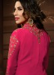 Pink Georgette Wedding Wear Jacket Style Suit KOTI 10082 By Karma Trendz