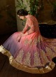 Peach Net Wedding Wear Floor Length Anarkali Vol 81 8108 By Karma Trendz