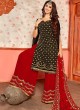 Black Georgette Party Wear Pakistani Palazzo Salwar Kameez PHILLAURI VOL 10 23001 By PHILLAURI