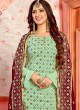 Pista Green Georgette Party Wear Pakistani Palazzo Salwar Kameez PHILLAURI VOL 10 23003 By PHILLAURI
