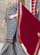 Grey Georgette Party Wear Pakistani Palazzo Salwar Kameez PHILLAURI VOL 8 21009 By PHILLAURI