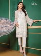 White Georgette Embroidered Pakistani Suit Jannat White Luxury Collection 1001 By Kilruba