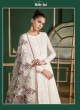White Georgette Embroidered Pakistani Suit Jannat White Luxury Collection 1002 By Kilruba
